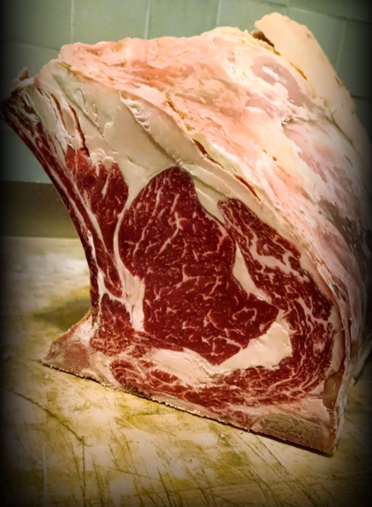 cote de boeuf sur bois